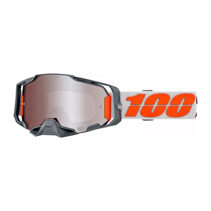 100% MX Goggles Armega Silver HiPER Silver Mirror